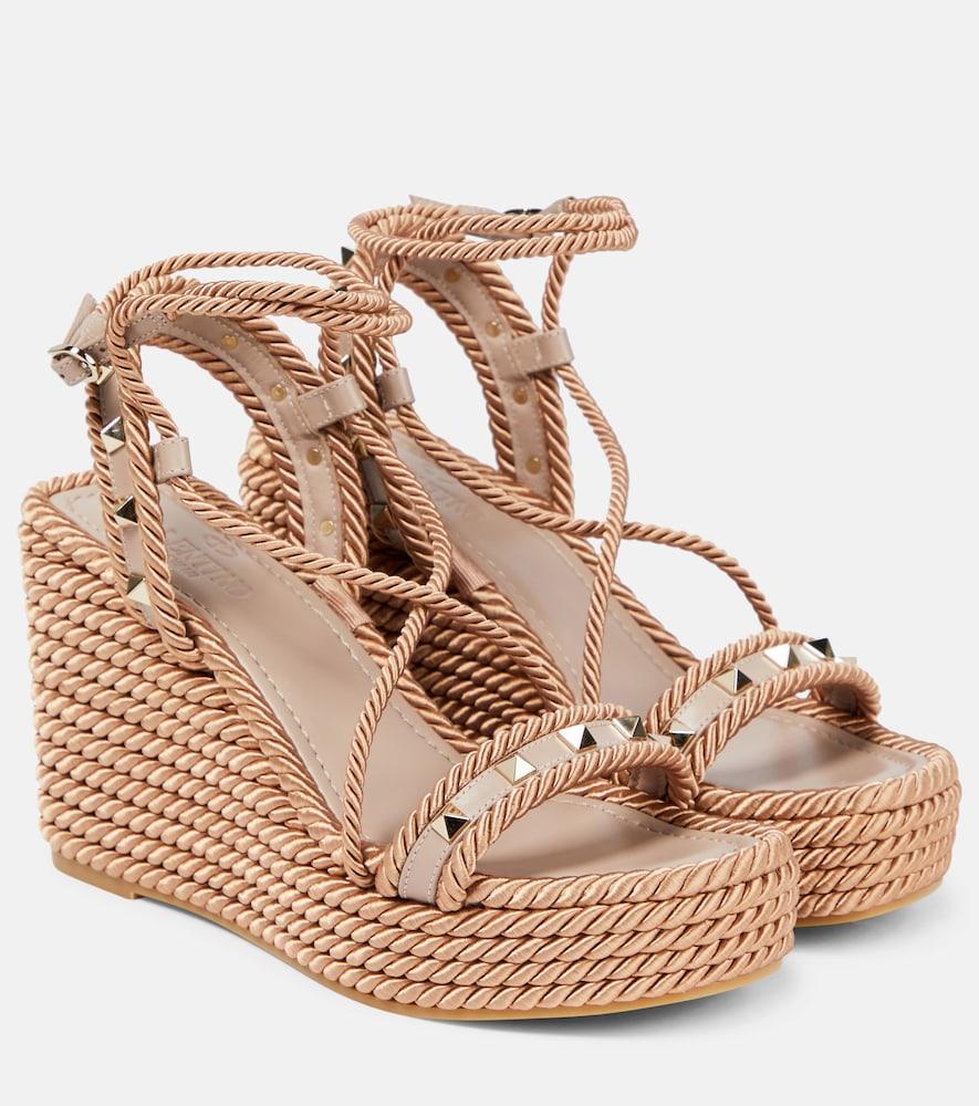 valentino garavani rockstud espadrille sandals