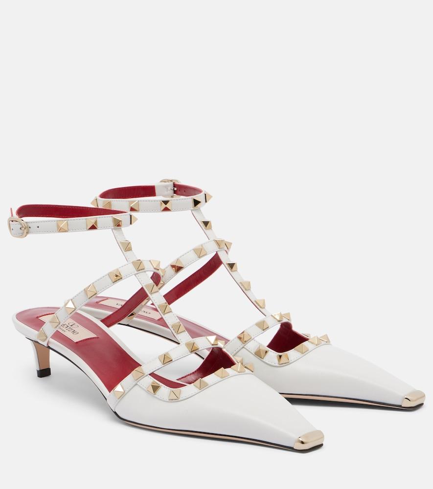 valentino garavani rockstud leather pumps
