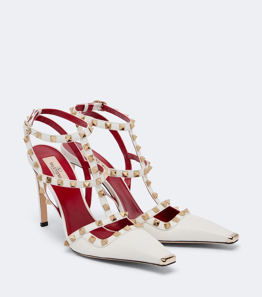 valentino garavani rockstud leather pumps