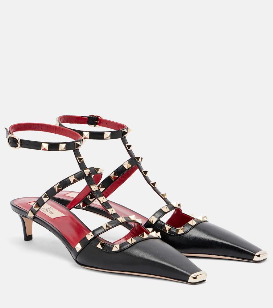 valentino garavani rockstud leather pumps
