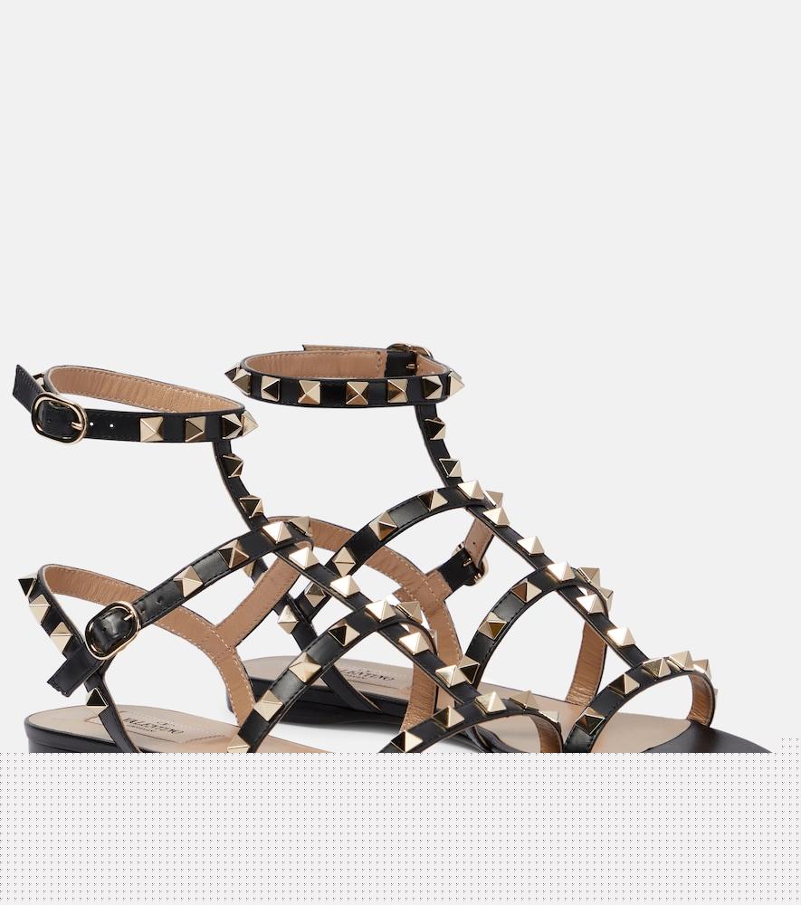 valentino garavani rockstud leather sandals