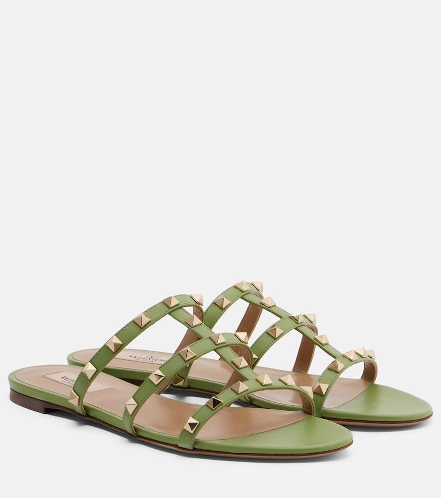valentino garavani rockstud leather sandals