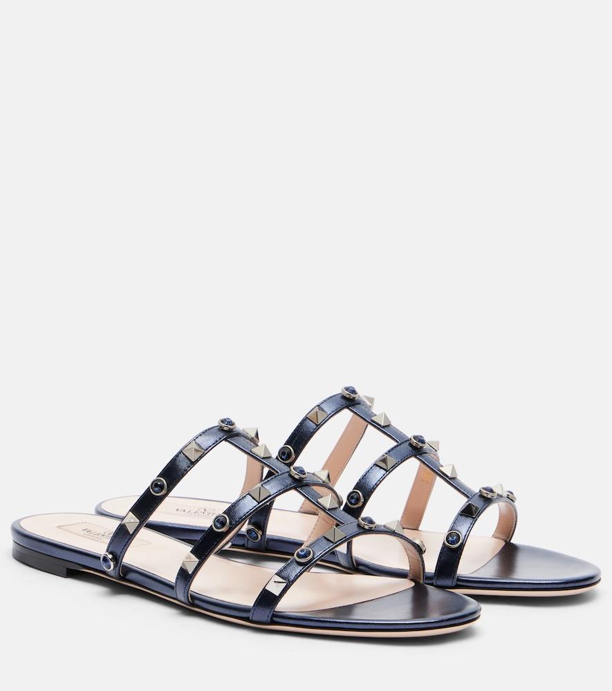 valentino garavani rockstud leather sandals