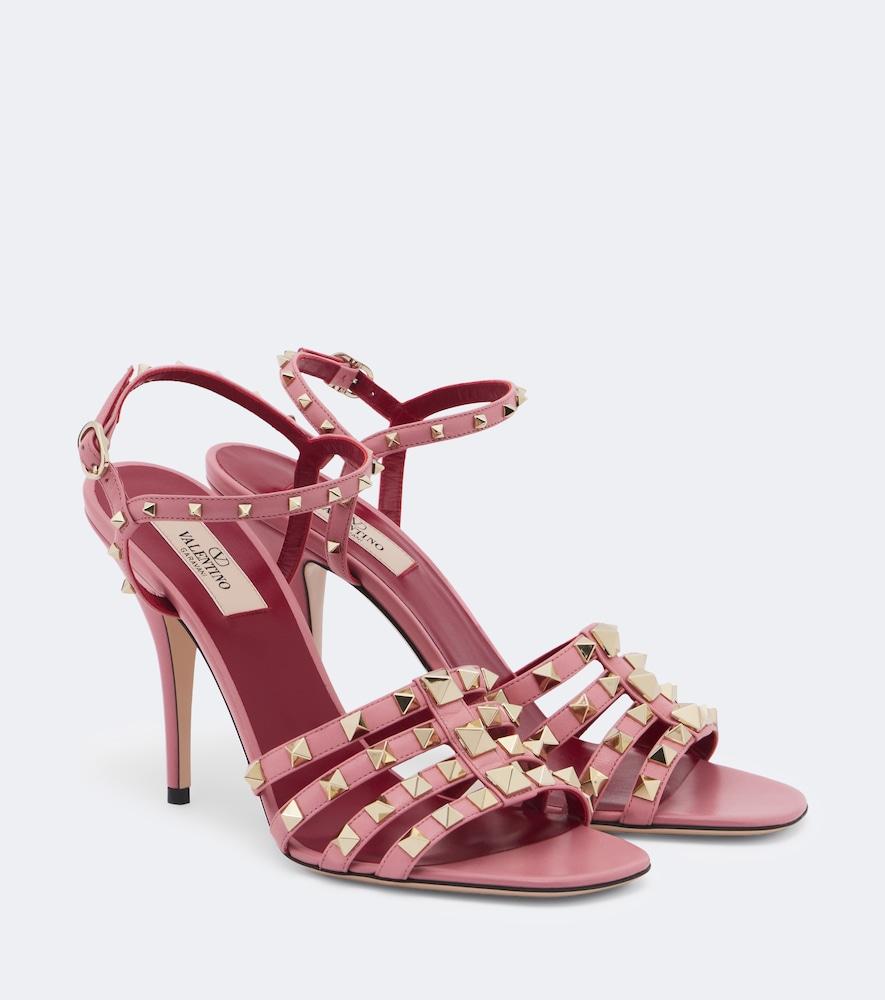 valentino garavani rockstud leather sandals