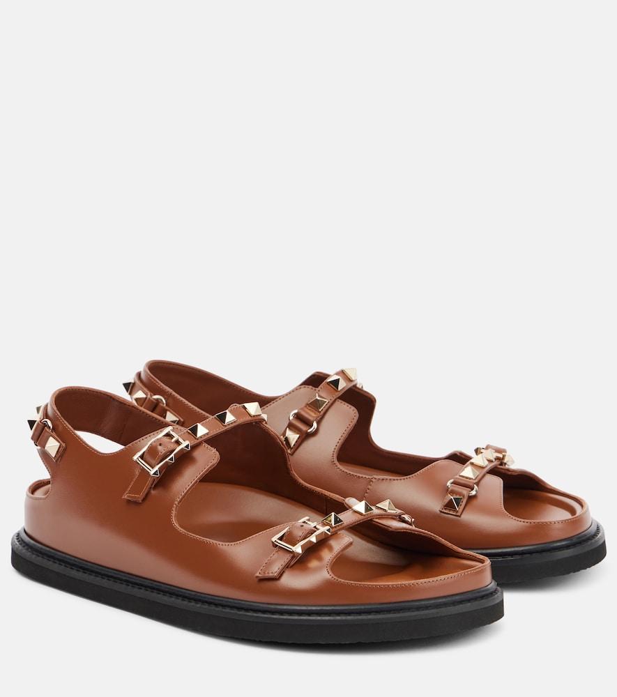 valentino garavani rockstud leather sandals