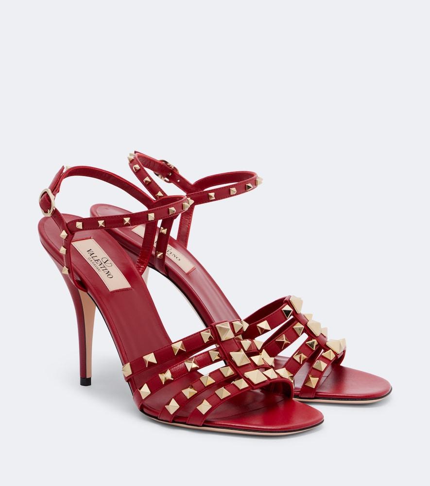 valentino garavani rockstud leather sandals