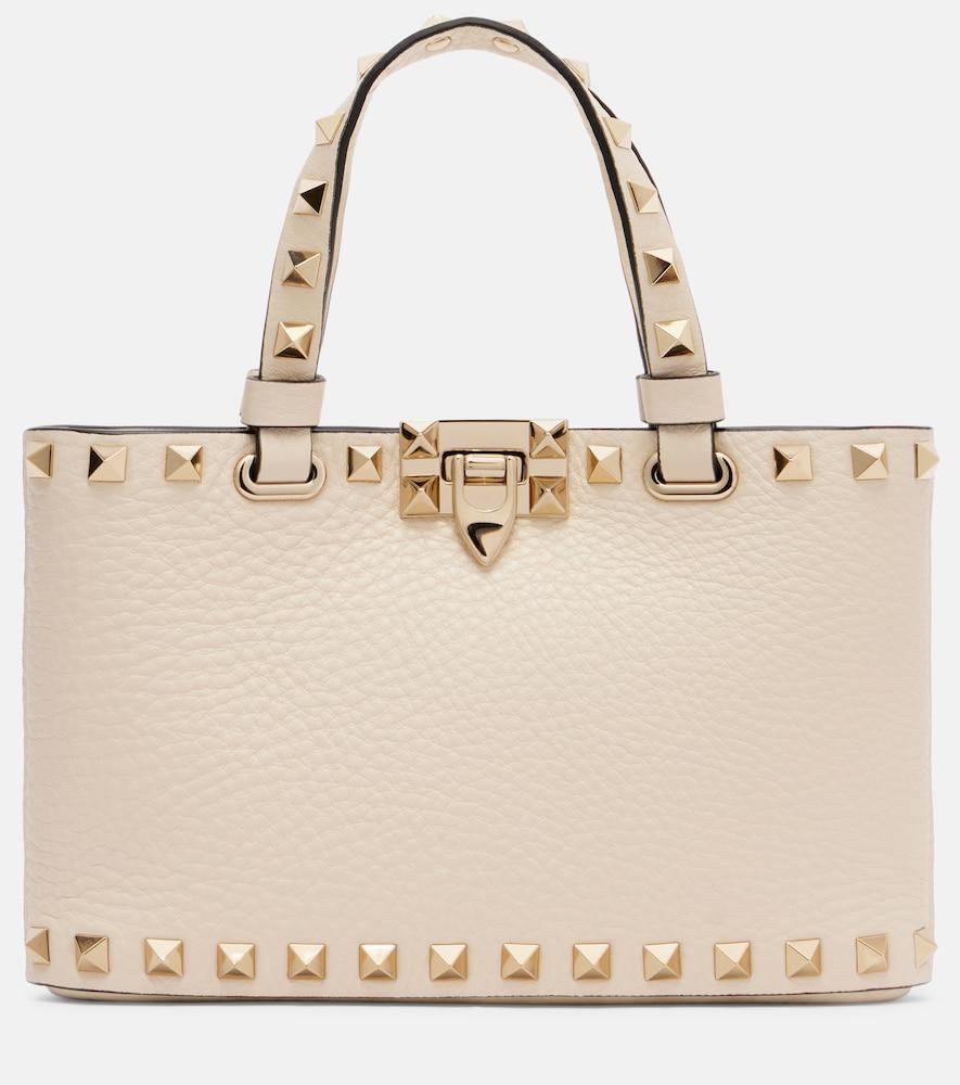 valentino garavani rockstud mini leather tote bag
