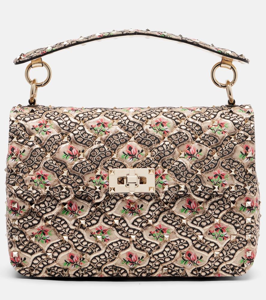 valentino garavani rockstud spike medium top-handle bag