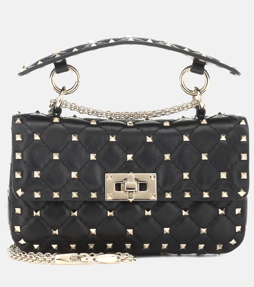 valentino garavani rockstud spike small leather shoulder bag