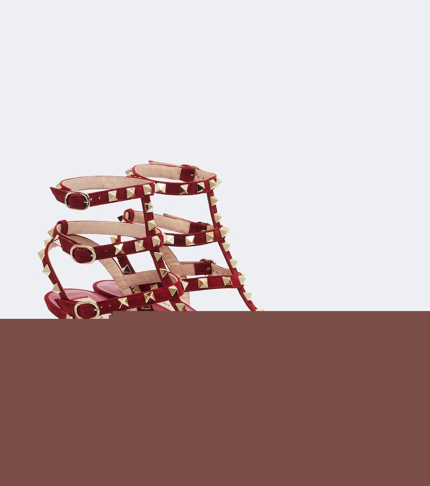 valentino garavani rockstud suede pumps