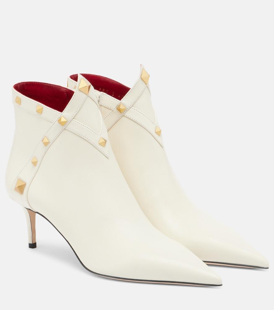 valentino garavani studdy leather ankle boots