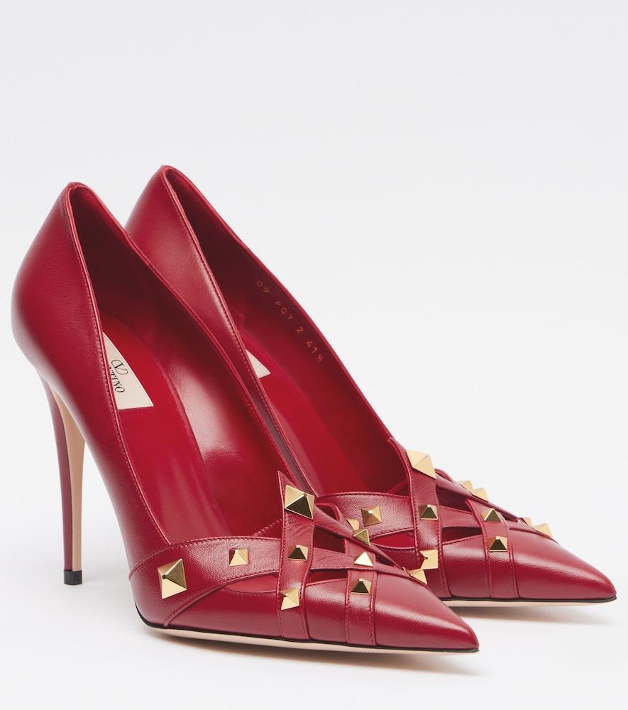 valentino garavani studdy leather pumps