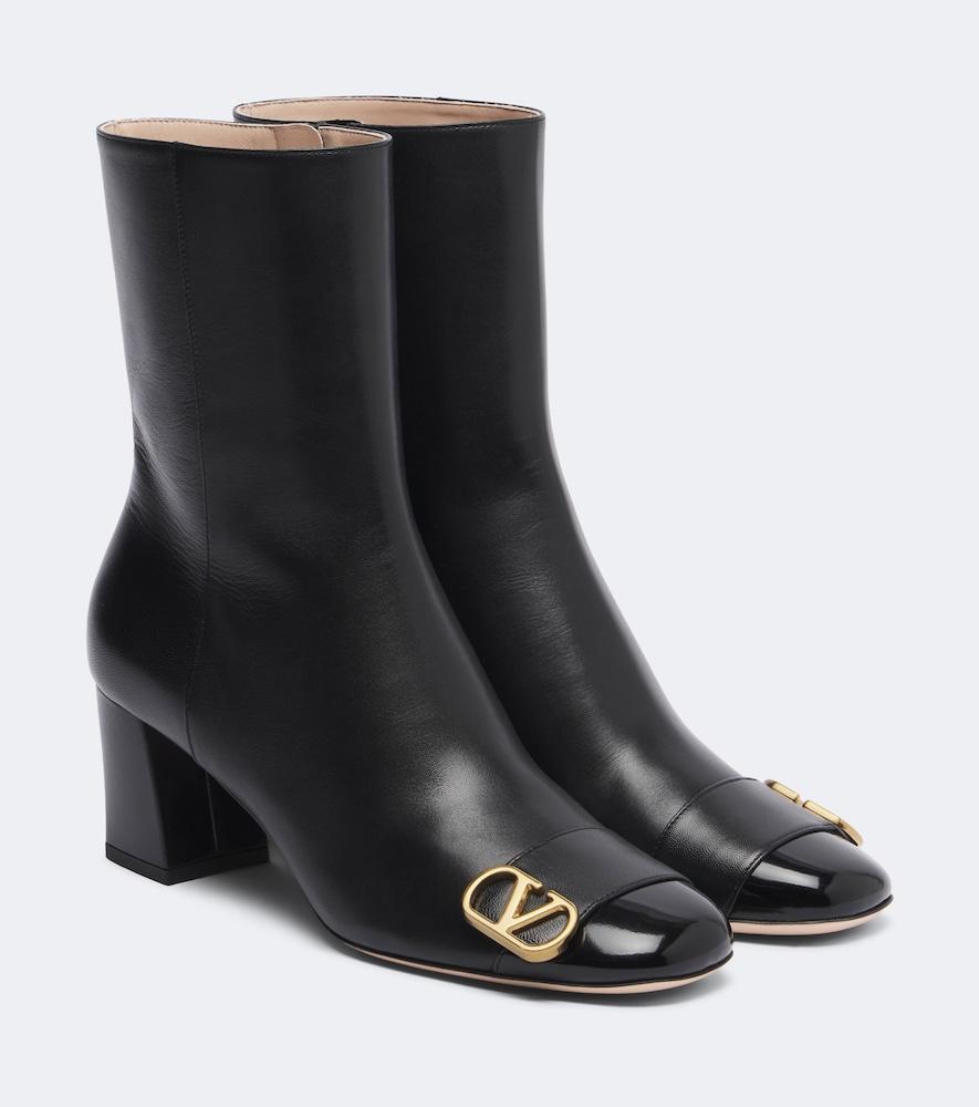 valentino garavani veeside leather ankle boots