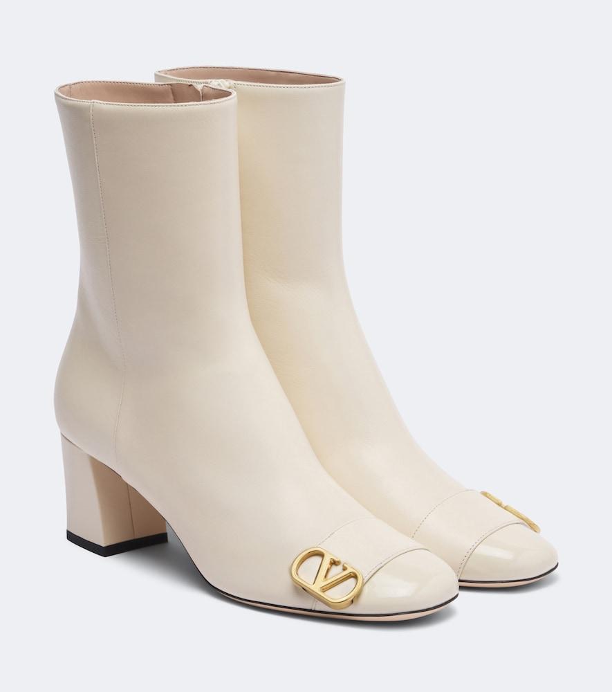 valentino garavani veeside vlogo leather ankle boots