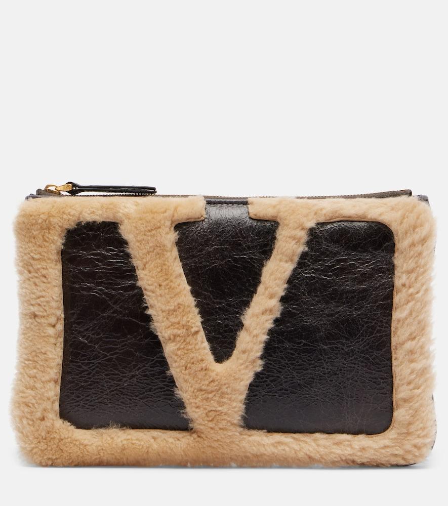 valentino garavani viva superstar medium leather pouch