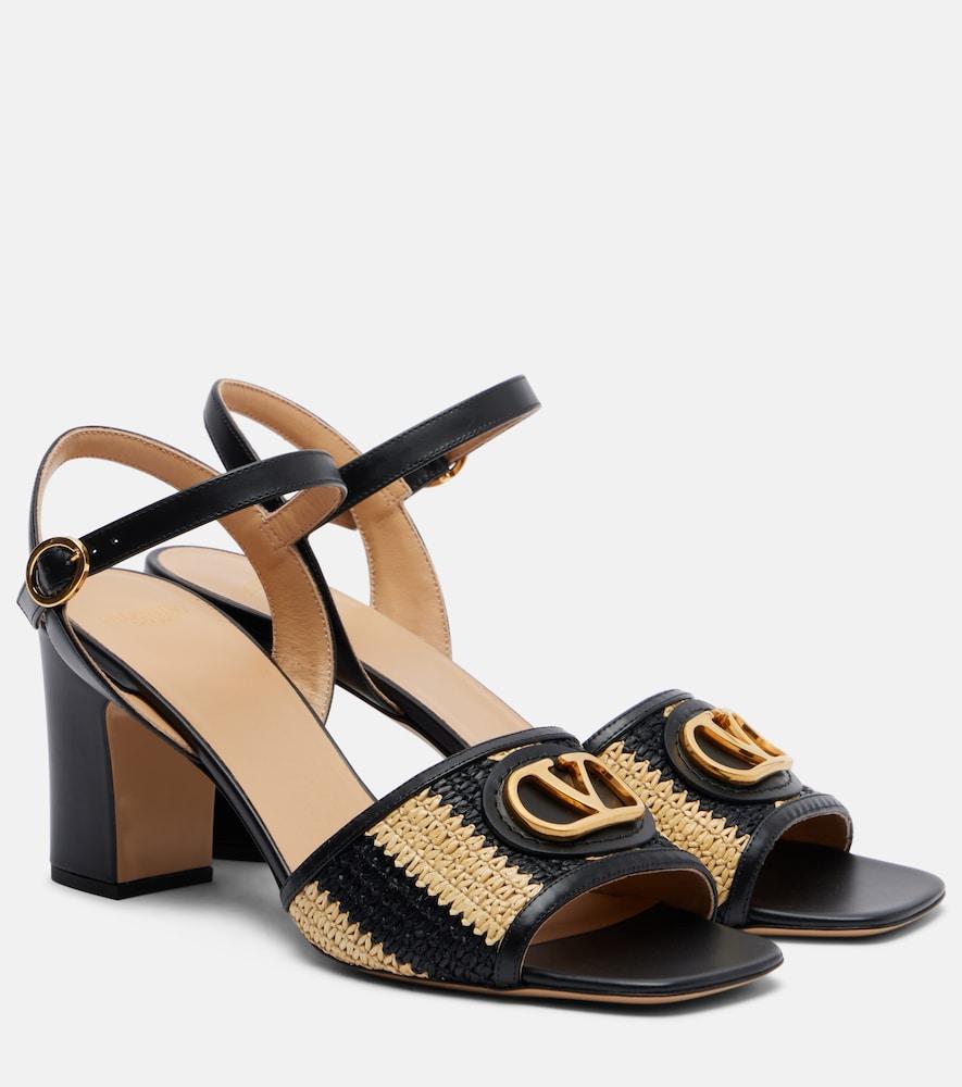 valentino garavani vlogo crochet leather sandals