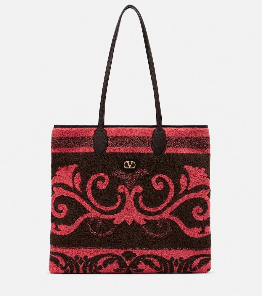 valentino garavani vlogo medium terry tote bag