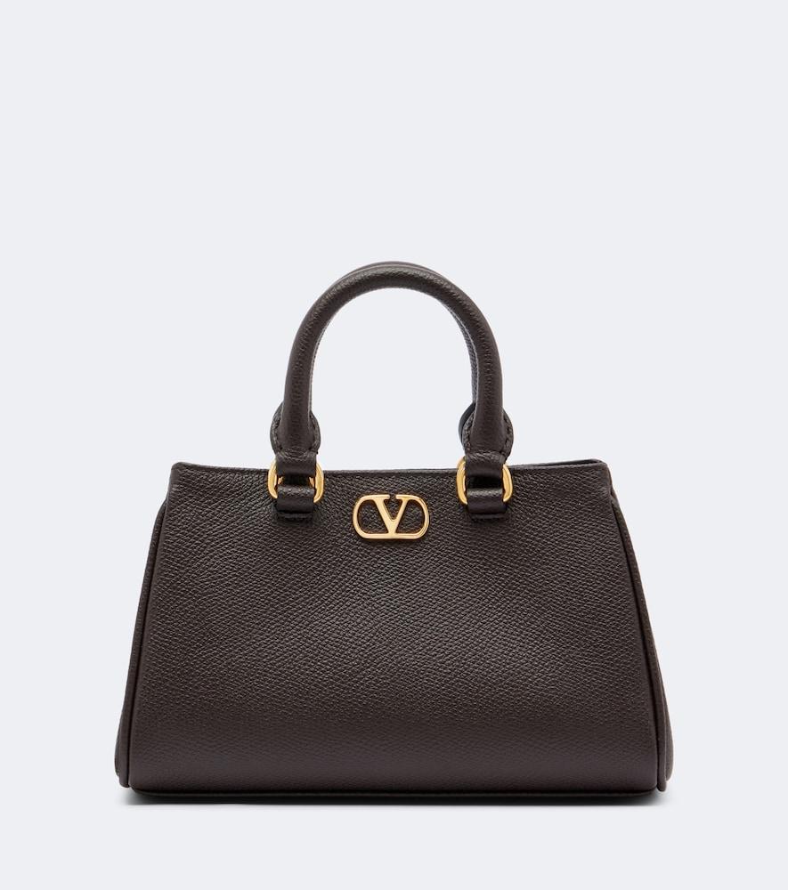 valentino garavani vlogo mini leather top-handle bag