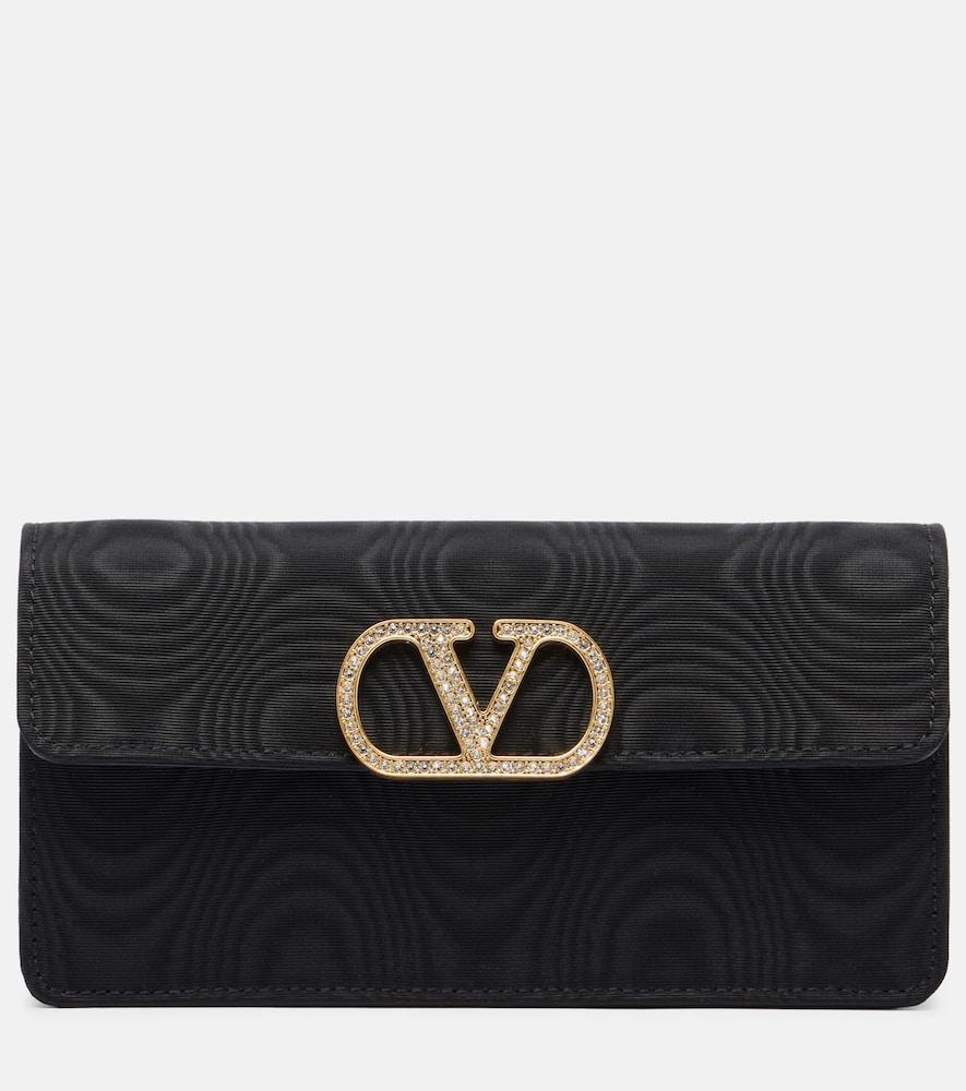 valentino garavani vlogo mini moire clutch