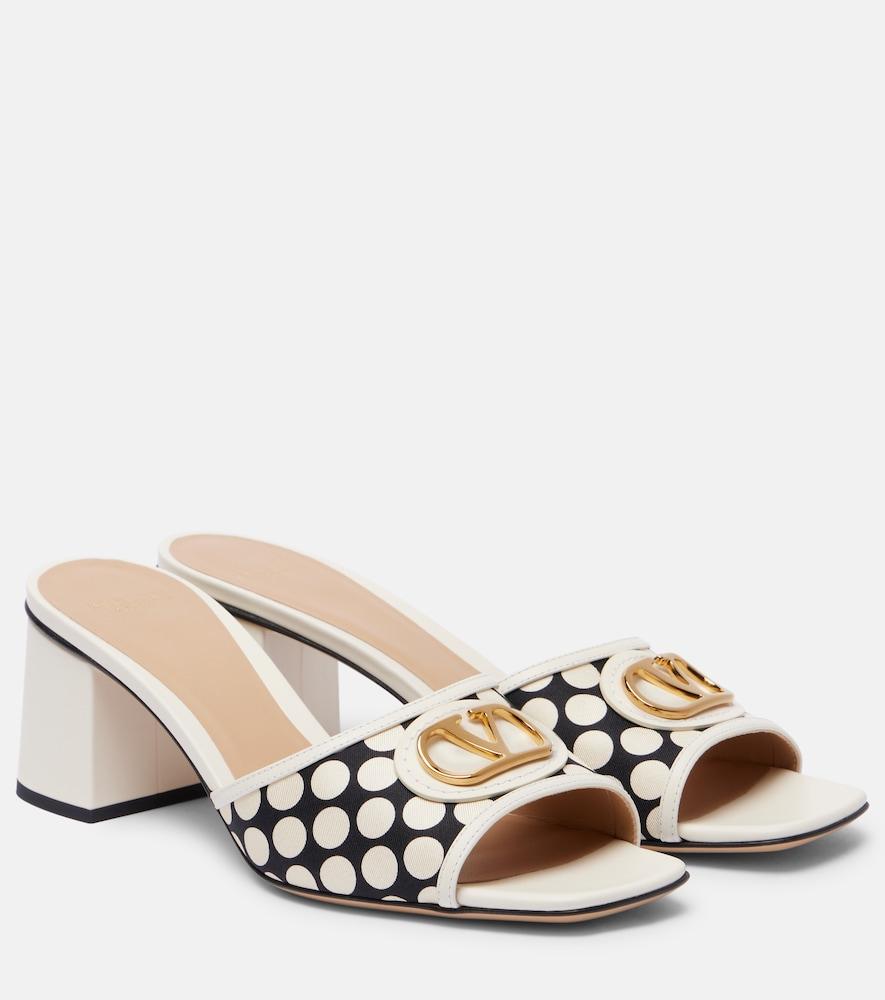 valentino garavani vlogo polka-dot mules