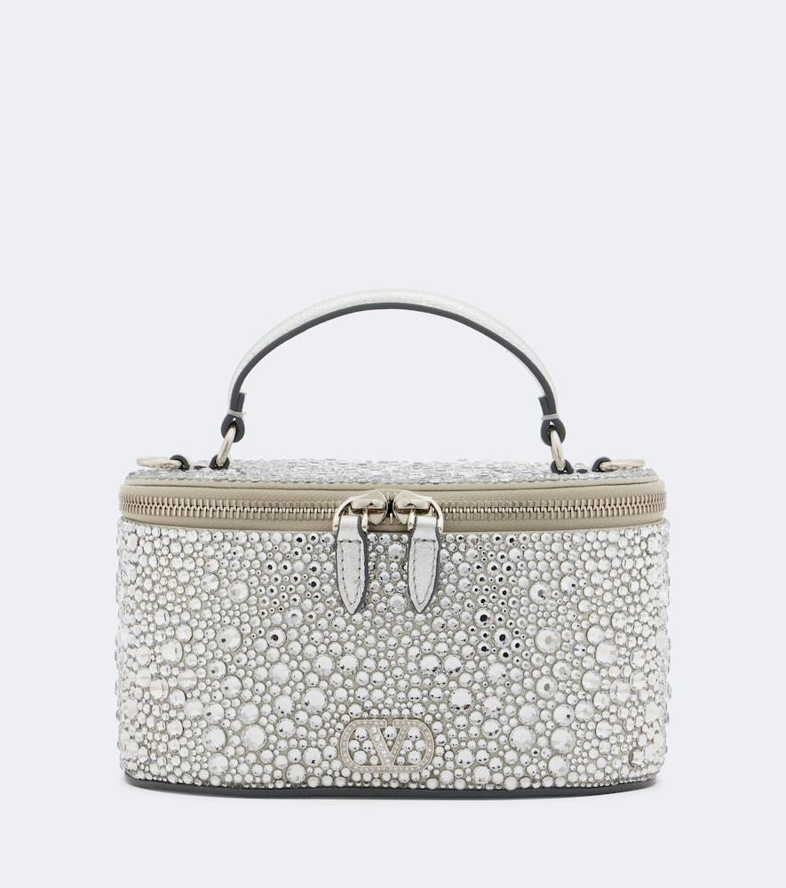 valentino garavani vlogo small embellished vanity bag