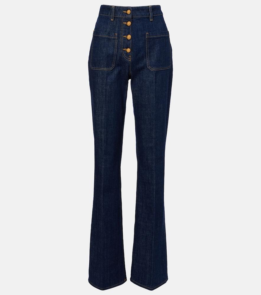 valentino high-rise flared jeans