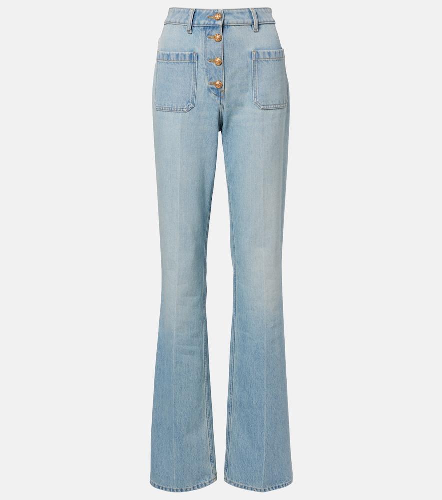valentino high-rise straight jeans