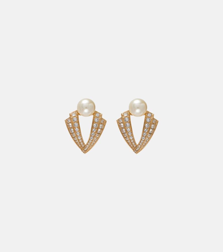 valentino je les v embellished earrings