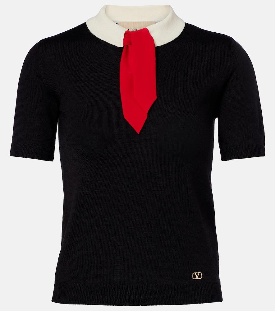 valentino maglia vlogo wool-blend sweater