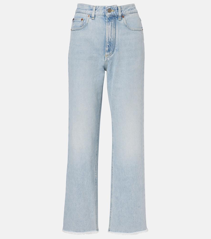 valentino mid-rise flared jeans