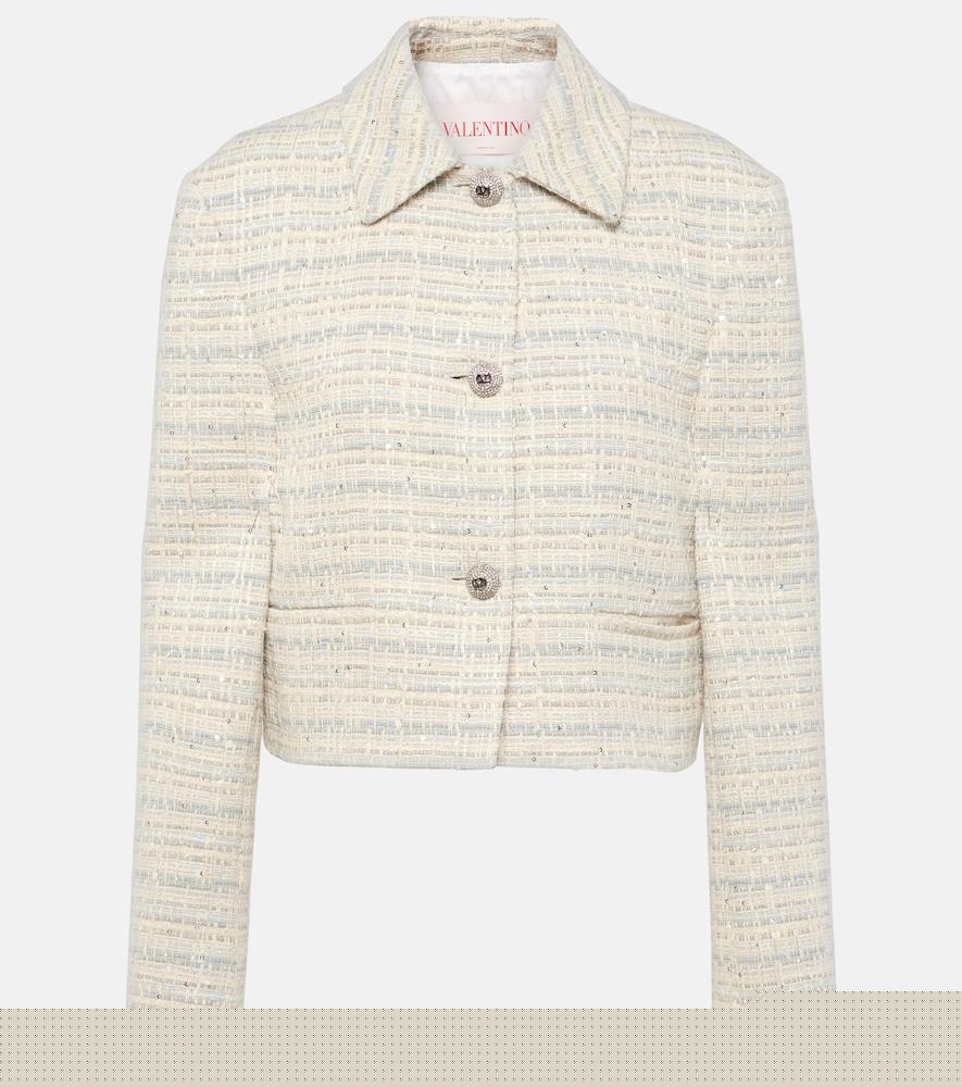 valentino mossi cotton-blend jacket