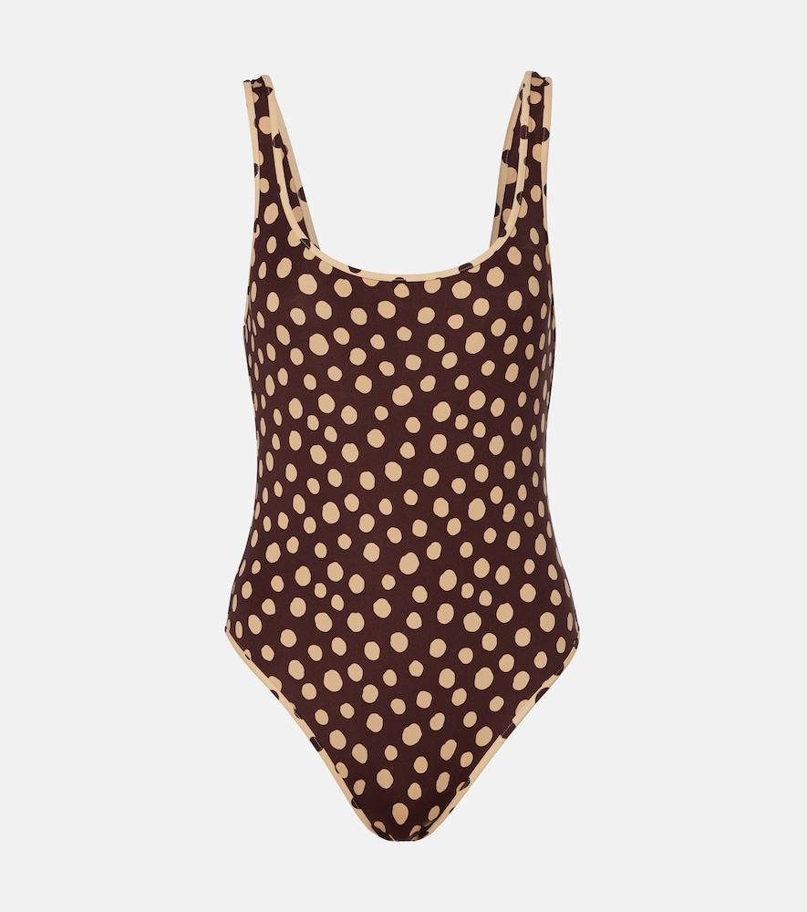 valentino polka-dot swimsuit