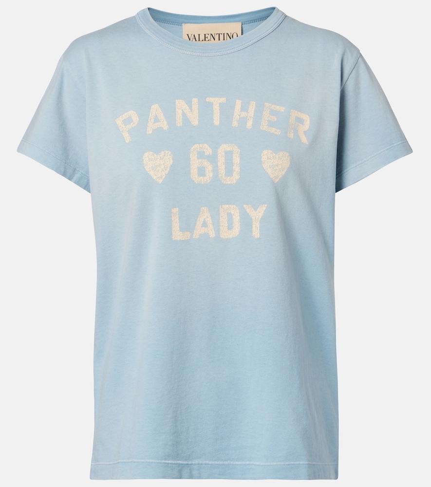 valentino printed cotton jersey t-shirt