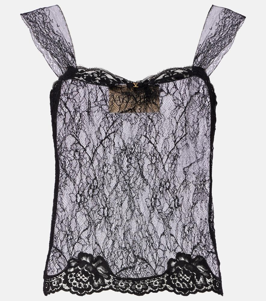 valentino sheer lace top