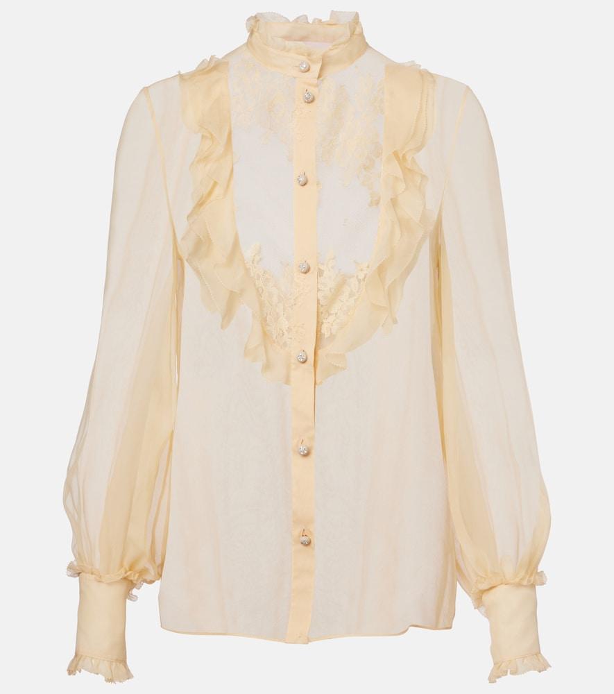 valentino silk chiffon blouse