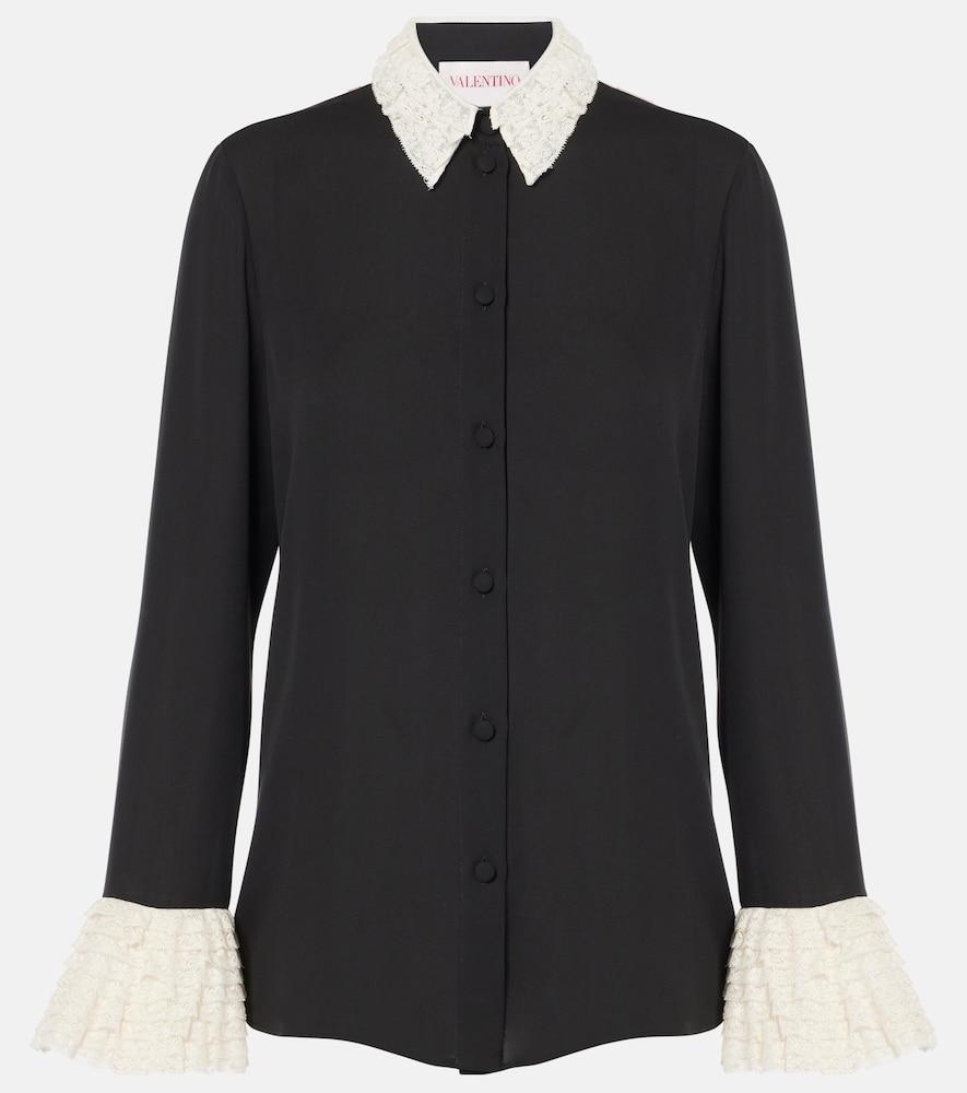valentino silk georgette blouse