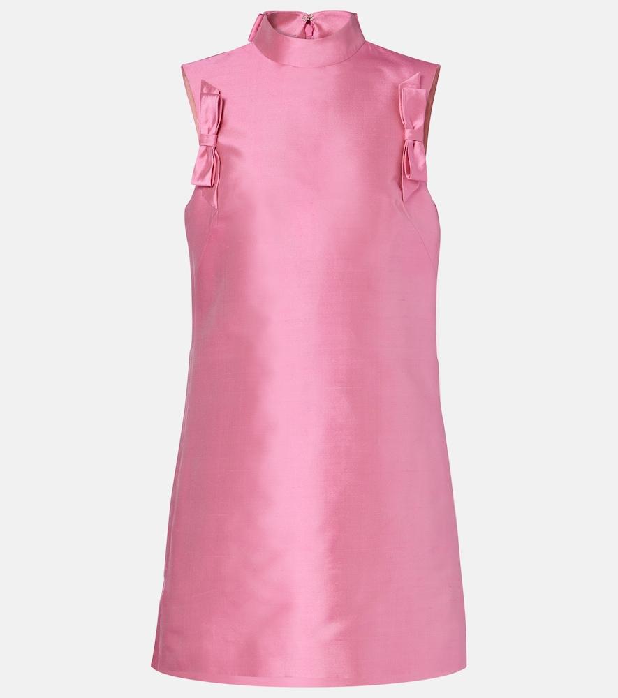 valentino silk shantung minidress