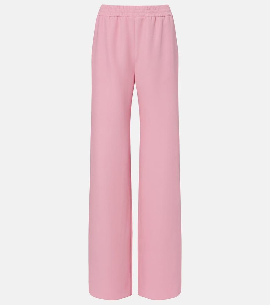 valentino silk wide-leg pants