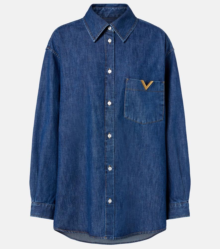 valentino vgold chambray shirt