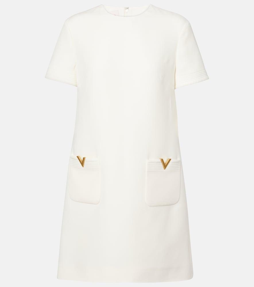 valentino vgold crepe couture minidress