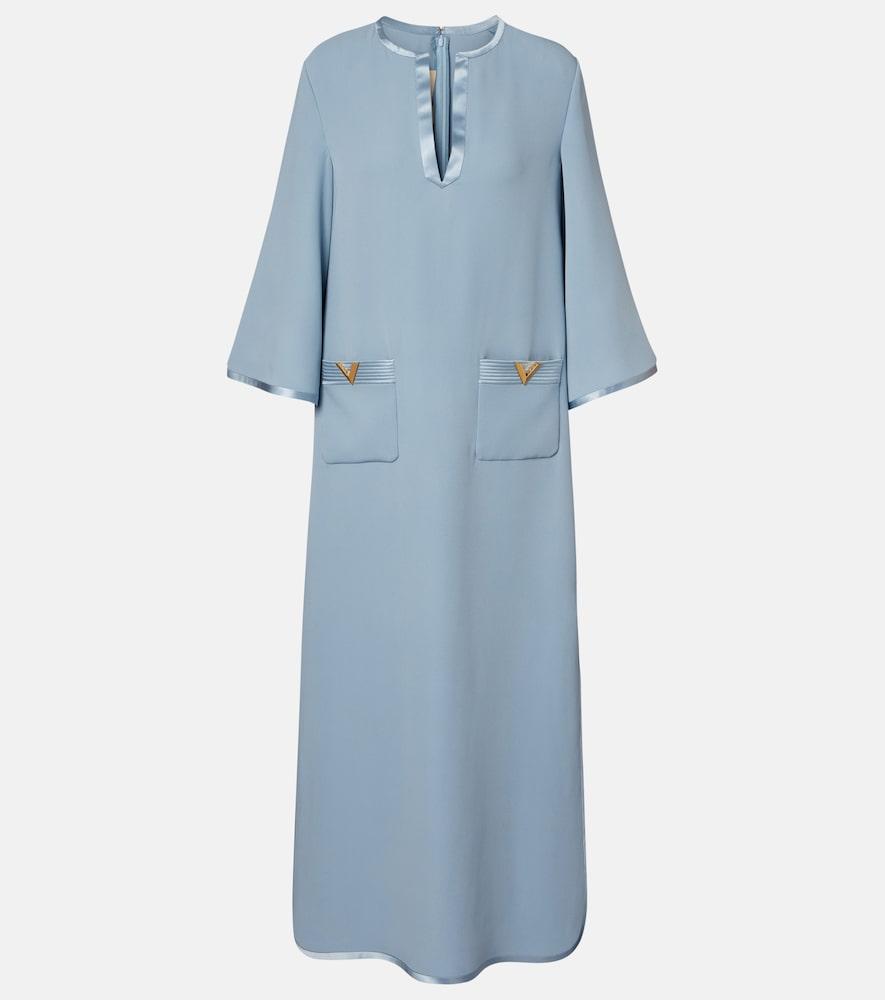 valentino vgold silk maxi dress