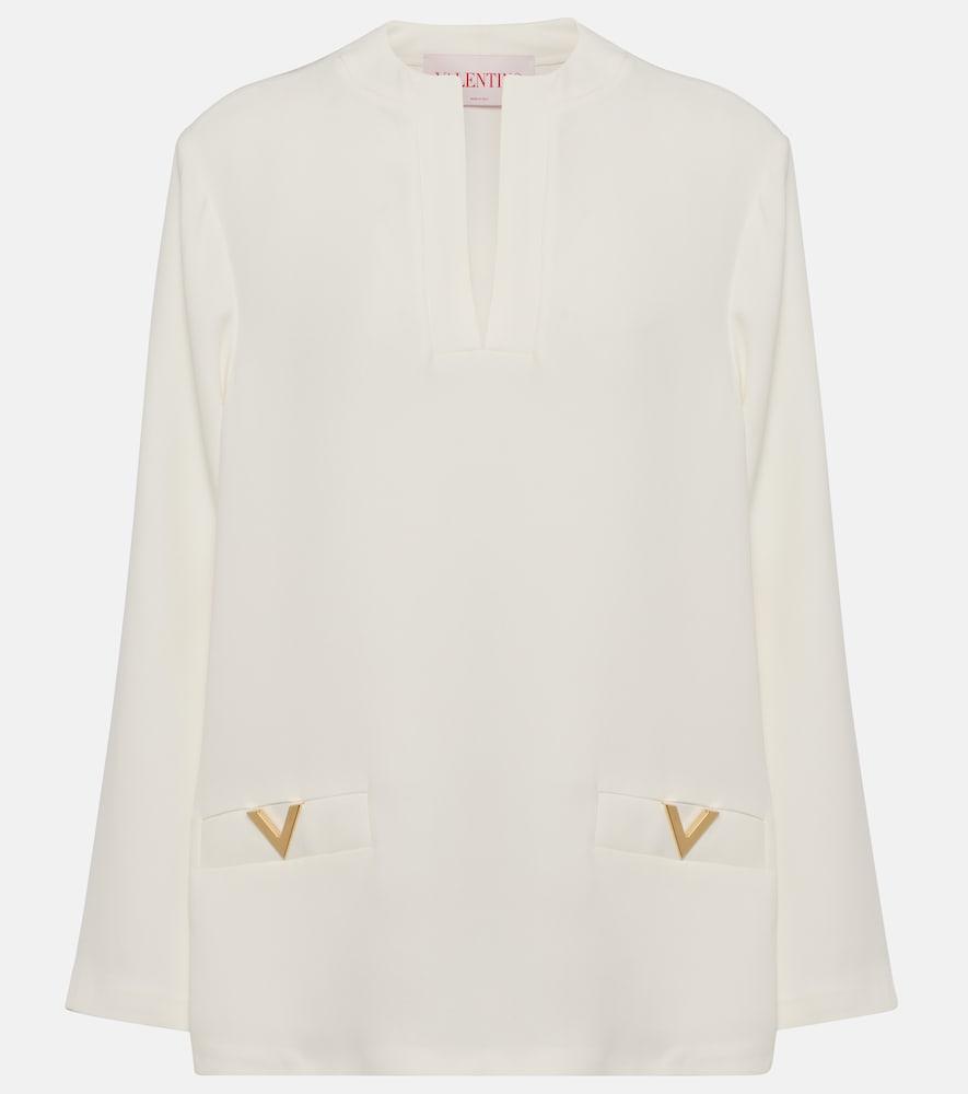 valentino vgold silk top