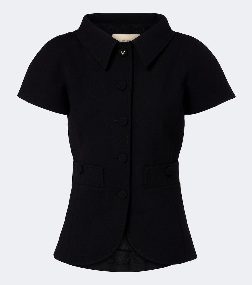 valentino vgold wool-blend jacket