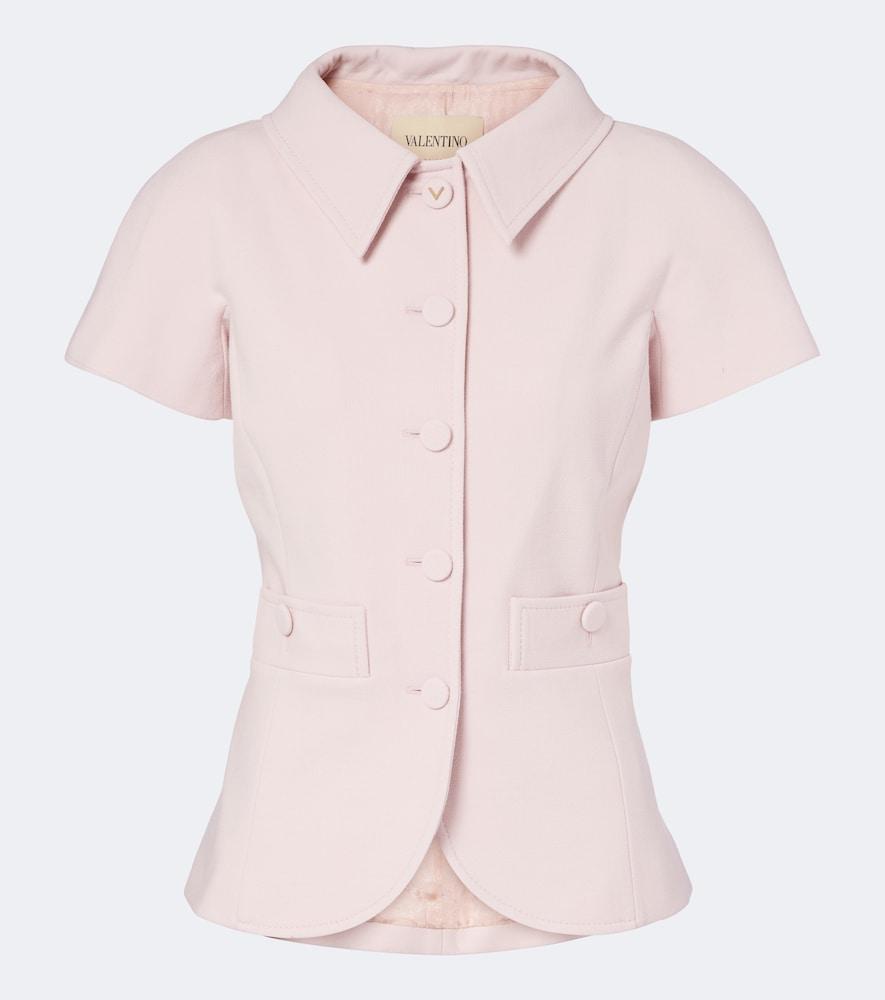 valentino vgold wool-blend jacket