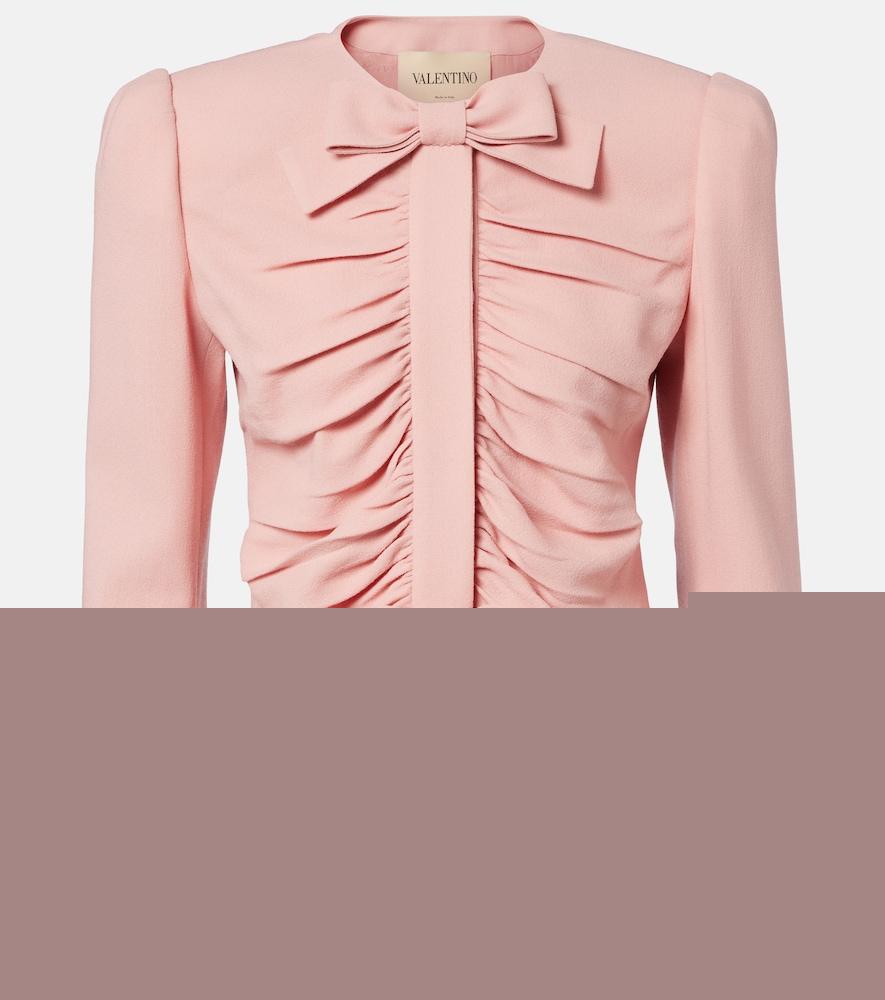 valentino virgin wool crêpe jacket