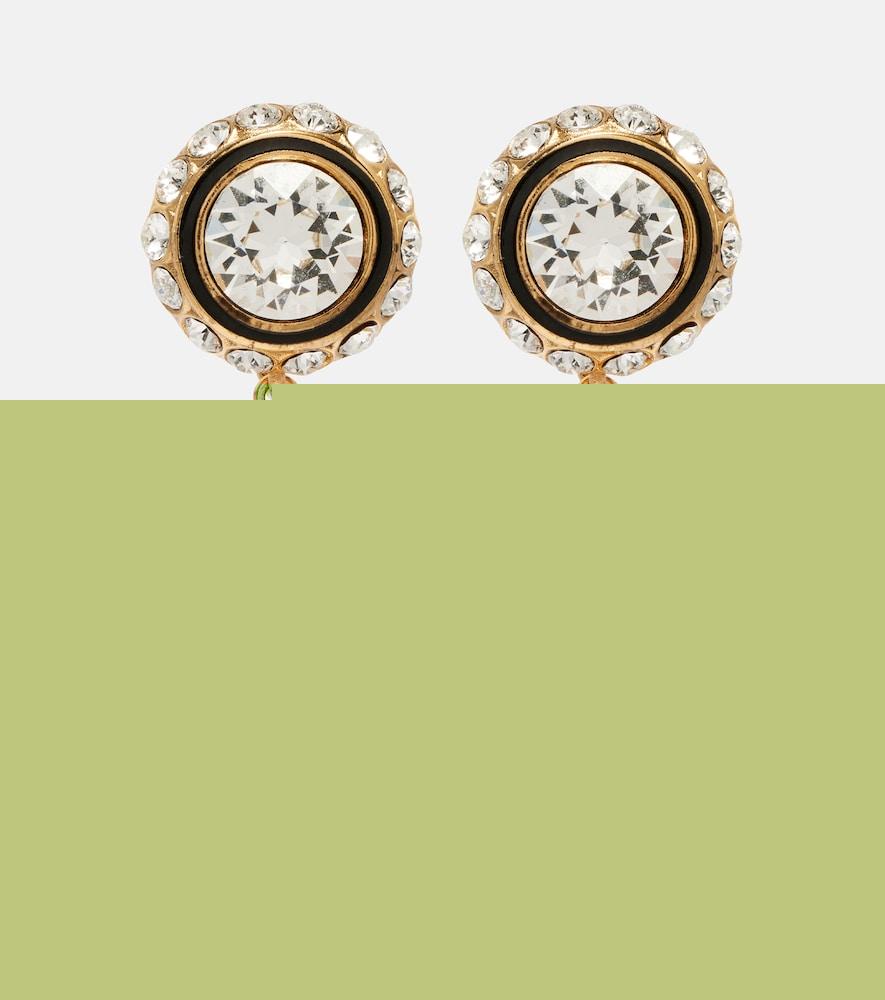 valentino vlogo embellished drop earrings