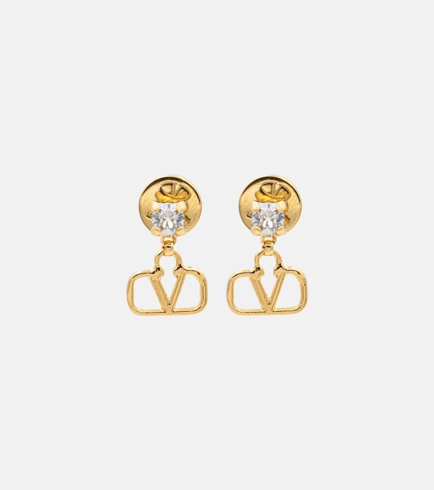 valentino vlogo embellished earrings