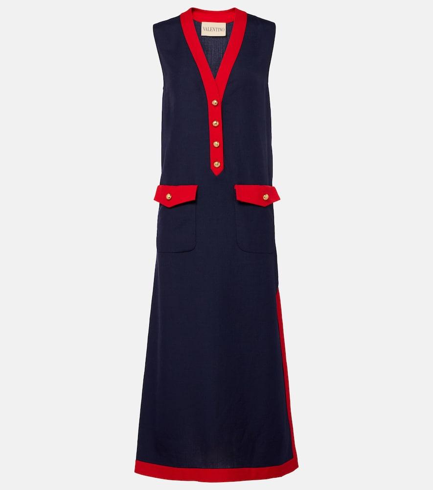 valentino vlogo midi dress