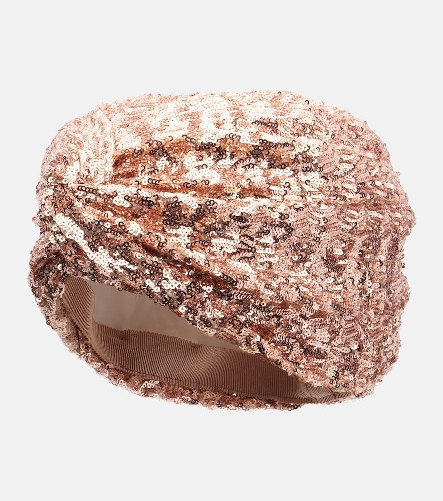 valentino vlogo sequined head wrap