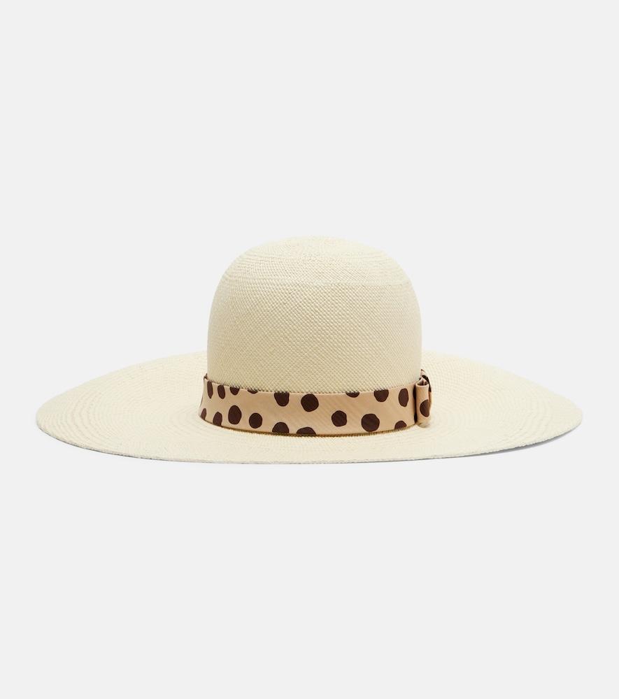 valentino vlogo straw sun hat